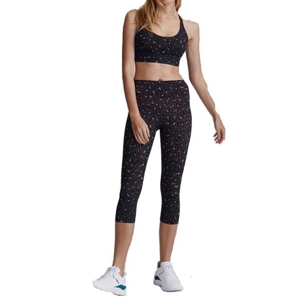 SOLD// Varley Montero High Waist Cheetah Print Cropped Leggings - Picture 11 of 14